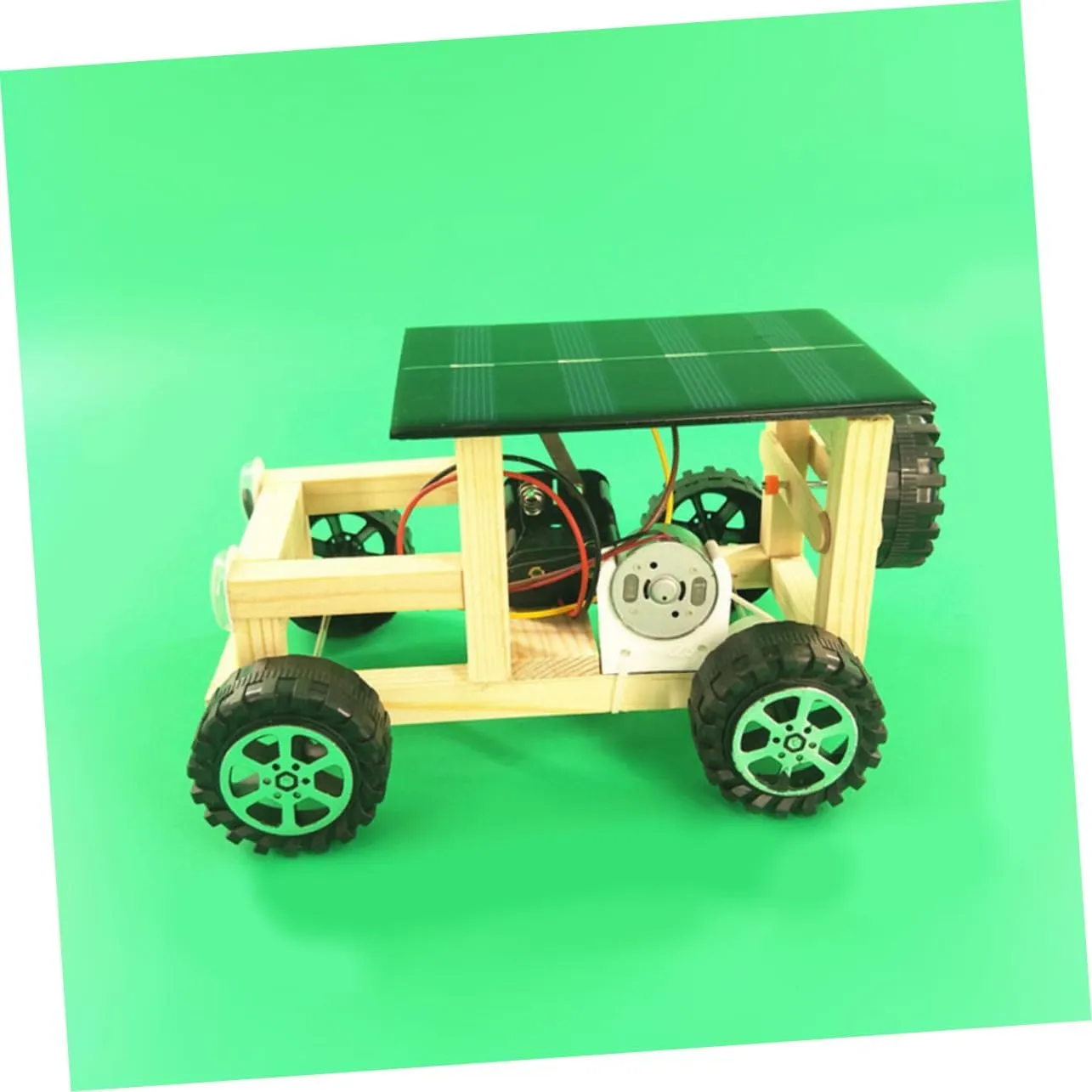 Handmade Solar Car Model Kit Kids Educational Car Science Learning Toys Random Color