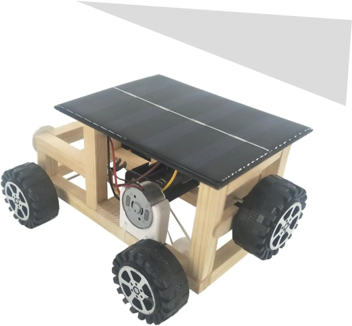 Handmade Solar Car Model Kit Kids Educational Car Science Learning Toys Random Color