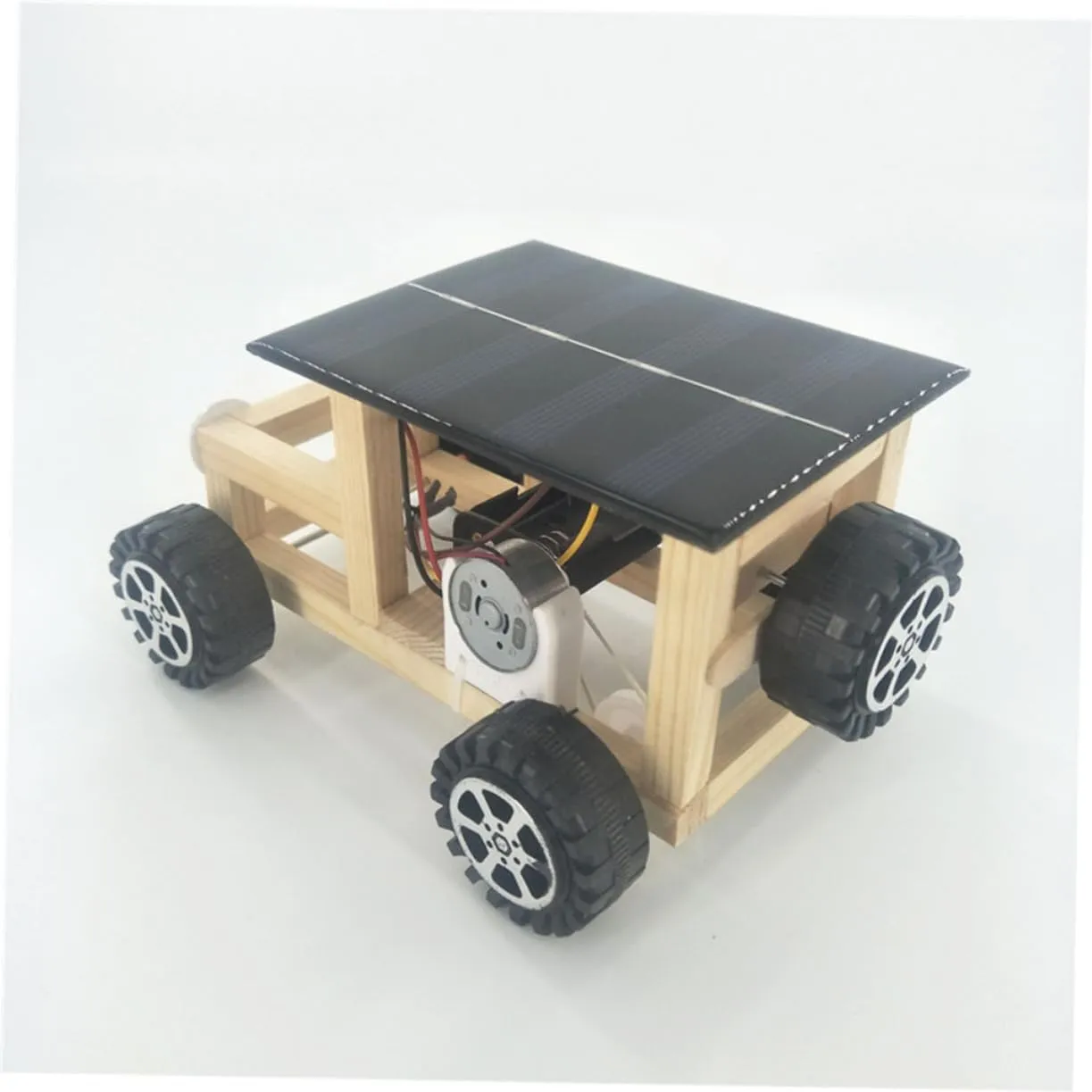Handmade Solar Car Model Kit Kids Educational Car Science Learning Toys Random Color