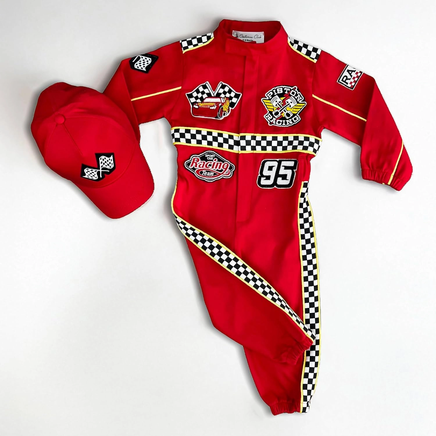 Handmade Race Car Driver Costume for Toddlers - Halloween Costume, Cars Boys Racing Outfit, Toddler Racer Suit