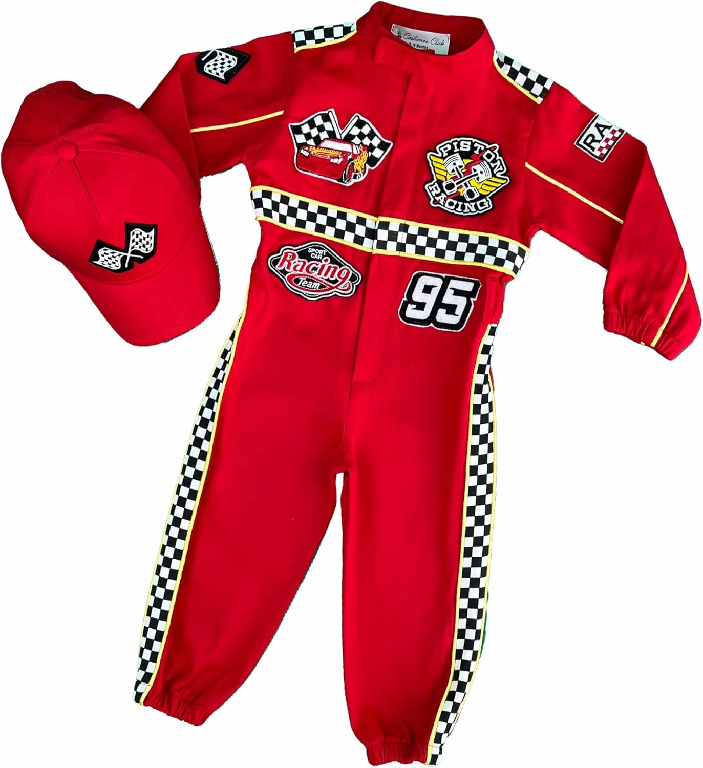 Handmade Race Car Driver Costume for Toddlers - Halloween Costume, Cars Boys Racing Outfit, Toddler Racer Suit