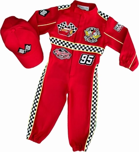 Handmade Race Car Driver Costume for Toddlers - Halloween Costume, Cars Boys Racing Outfit, Toddler Racer Suit