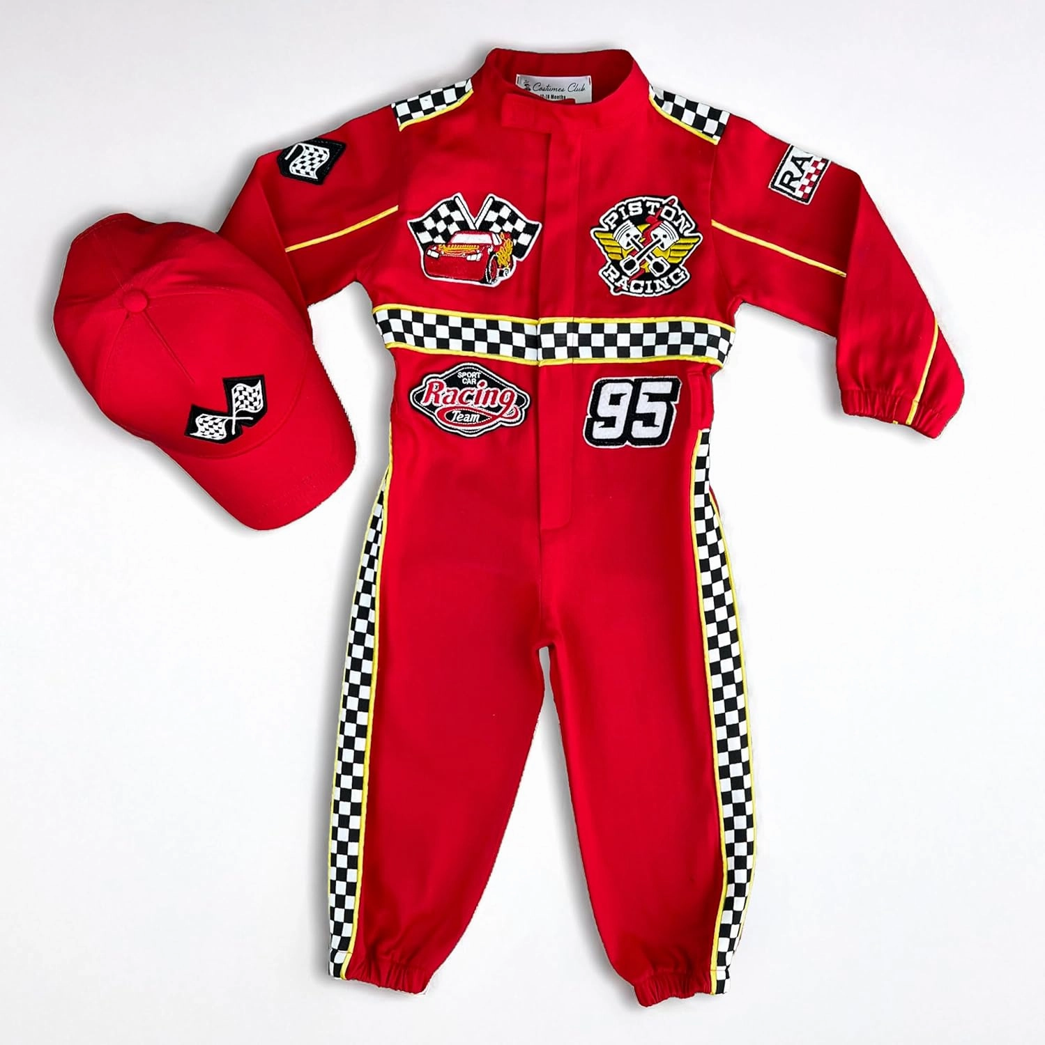 Handmade Race Car Driver Costume for Toddlers - Halloween Costume, Cars Boys Racing Outfit, Toddler Racer Suit