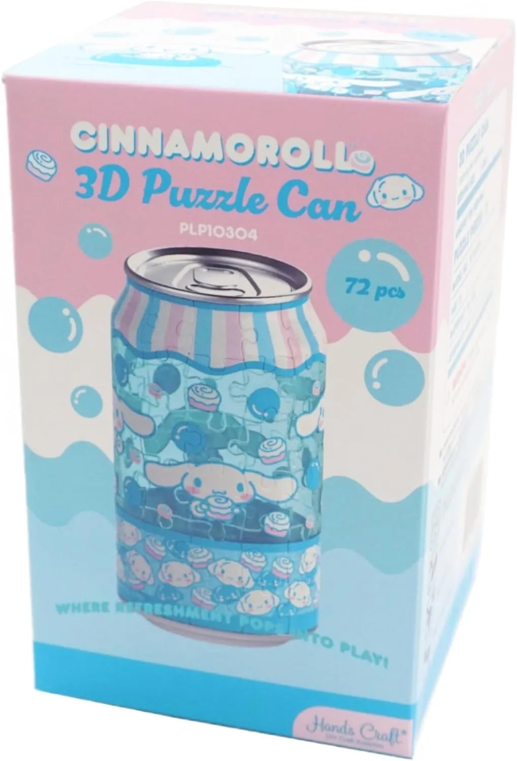 Hands Craft Soda Can Puzzle - Cinnamoroll Hello Kitty & Friends | DIY Crafts for Kids & Adults | Cinnamoroll-Themed 3D Puzzles | Fun Crafting Kit | Gift for Sanrio Fans