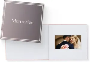 Heirloom Memories Video Book - Create Your Own Digital Greeting Card Gift with Your Memories - Anniversary, Christmas, Wedding - Plays 10 Minutes of Video and Photos