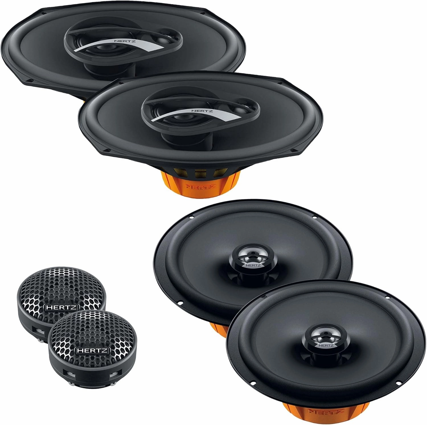 Hertz Dieci 6x9 & 6.5" Speaker & Tweeter Replacements Compatible with 2015-2020 F-150 Extended Cab