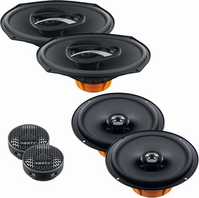 Hertz Dieci 6x9 & 6.5" Speaker & Tweeter Replacements Compatible with 2015-2020 F-150 Extended Cab