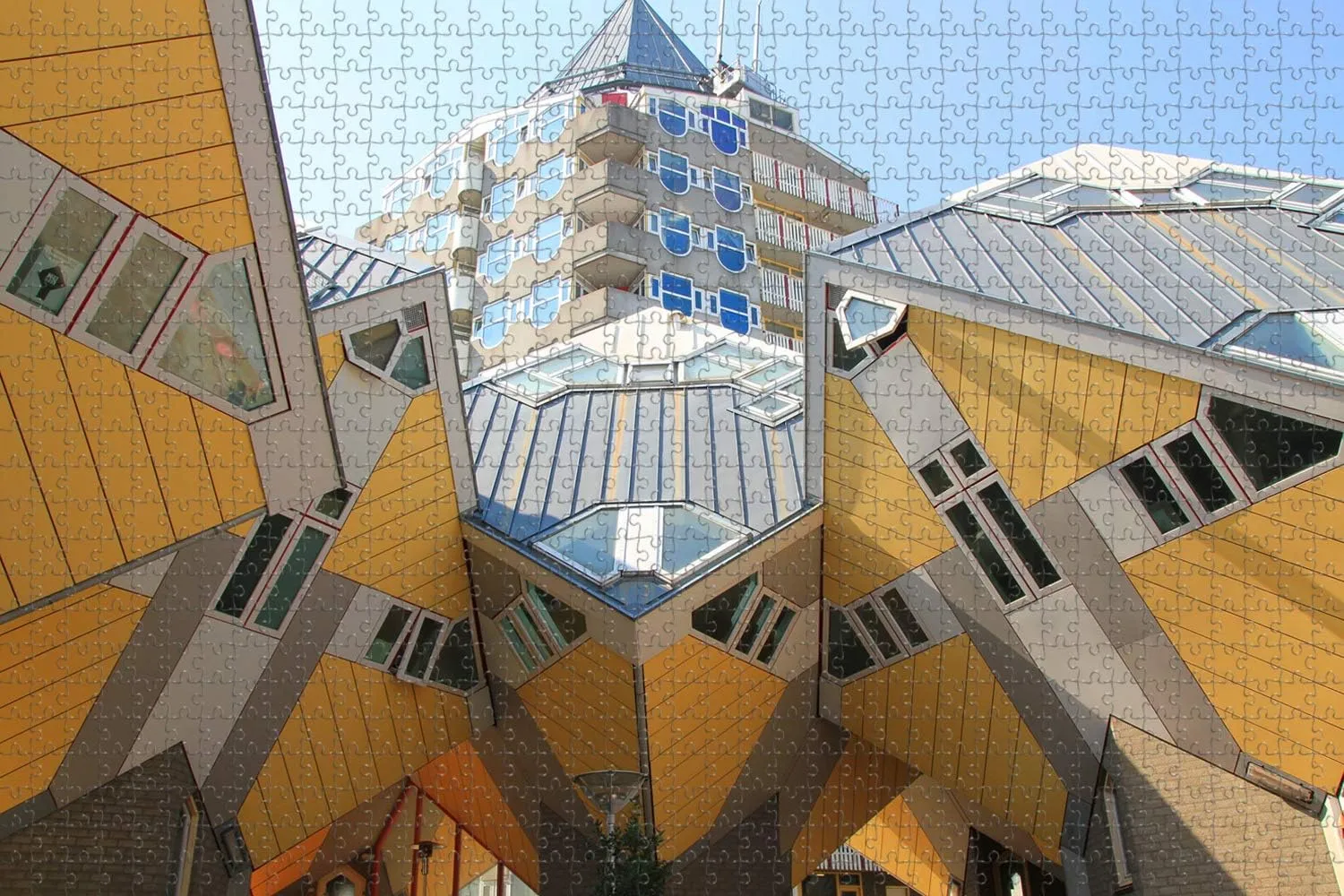 Holland Cube House Rotterdam Jigsaw Puzzle for Adults 1000 Piece Wooden Travel Gift Souvenir