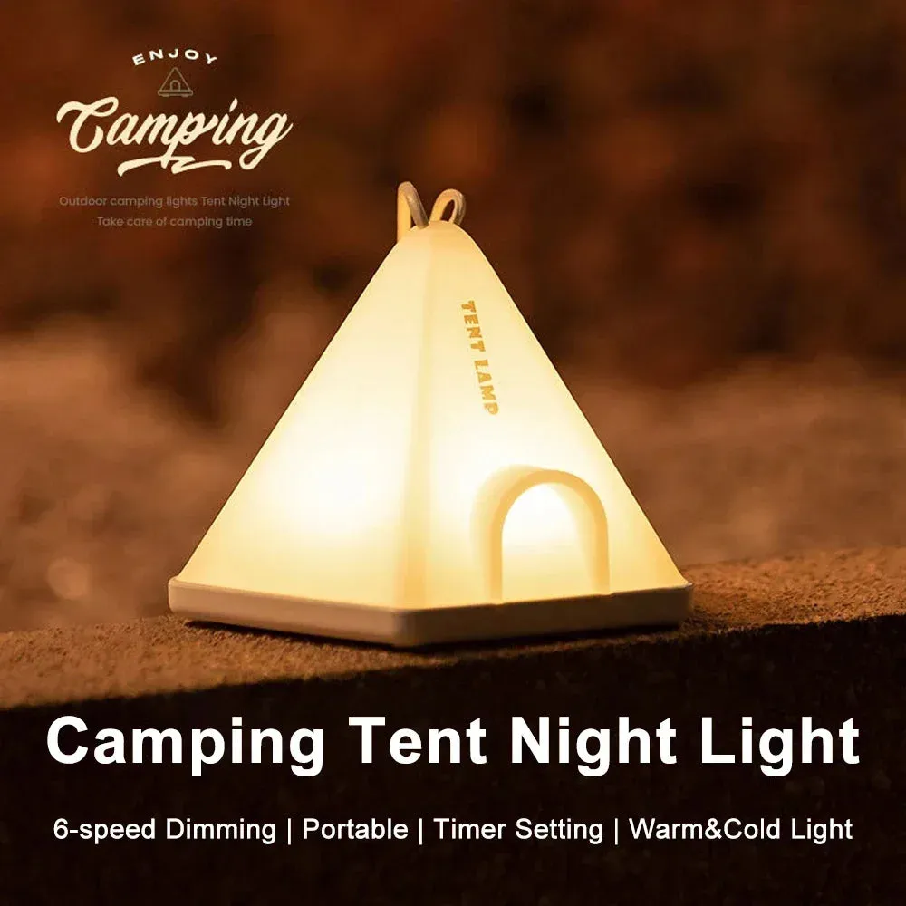 HomeAnywhere Nightlight: 6-Mode Portable Home/Tent Light with Timer