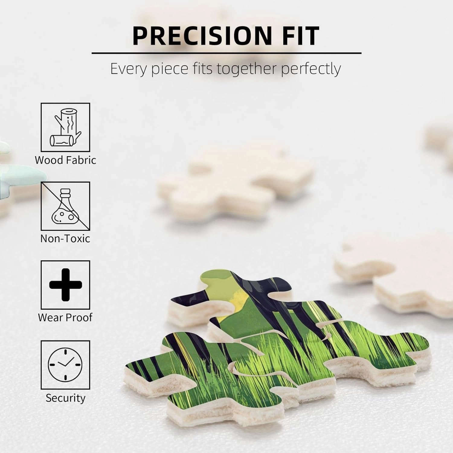 Horses On Alpine Grassland,500 Pcs Wooden Jigsaw Puzzles for Adults,Interesting Entertainment Games, Exercise Your Hands-On Skills，Promote A Warmer Relationship，Enjoy The Process