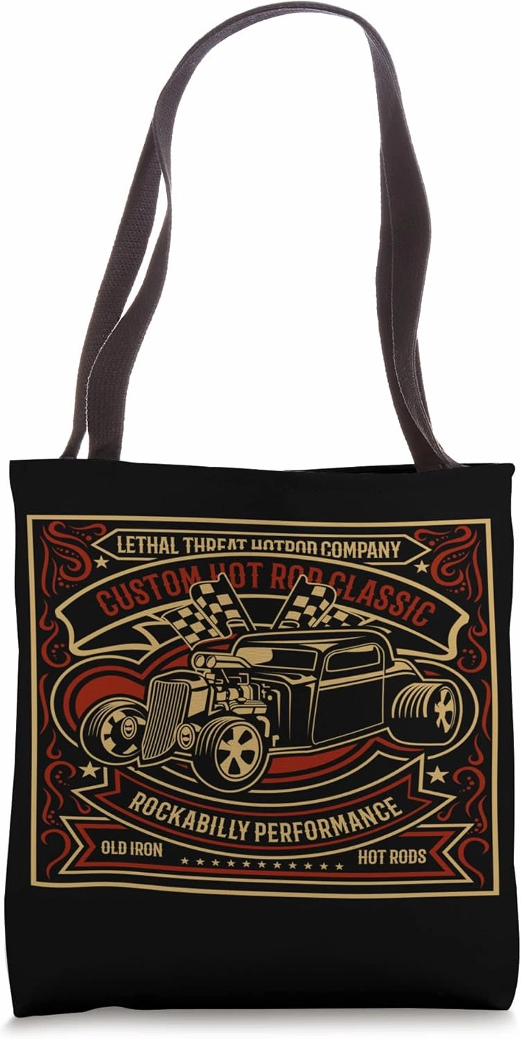 Hot Rod Lethal Custom Classic Rockabilly Performance Hot Rod Tote Bag