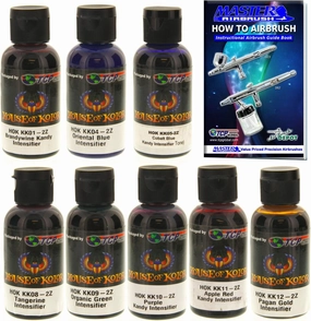 House of Kolor 2Oz 8 Color Kit Kandy Koncentrate Intensifier Paint