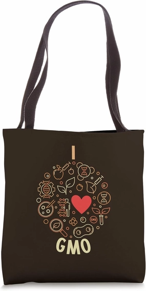 I Love GMO - Genetically Modified Organism Lover Tote Bag