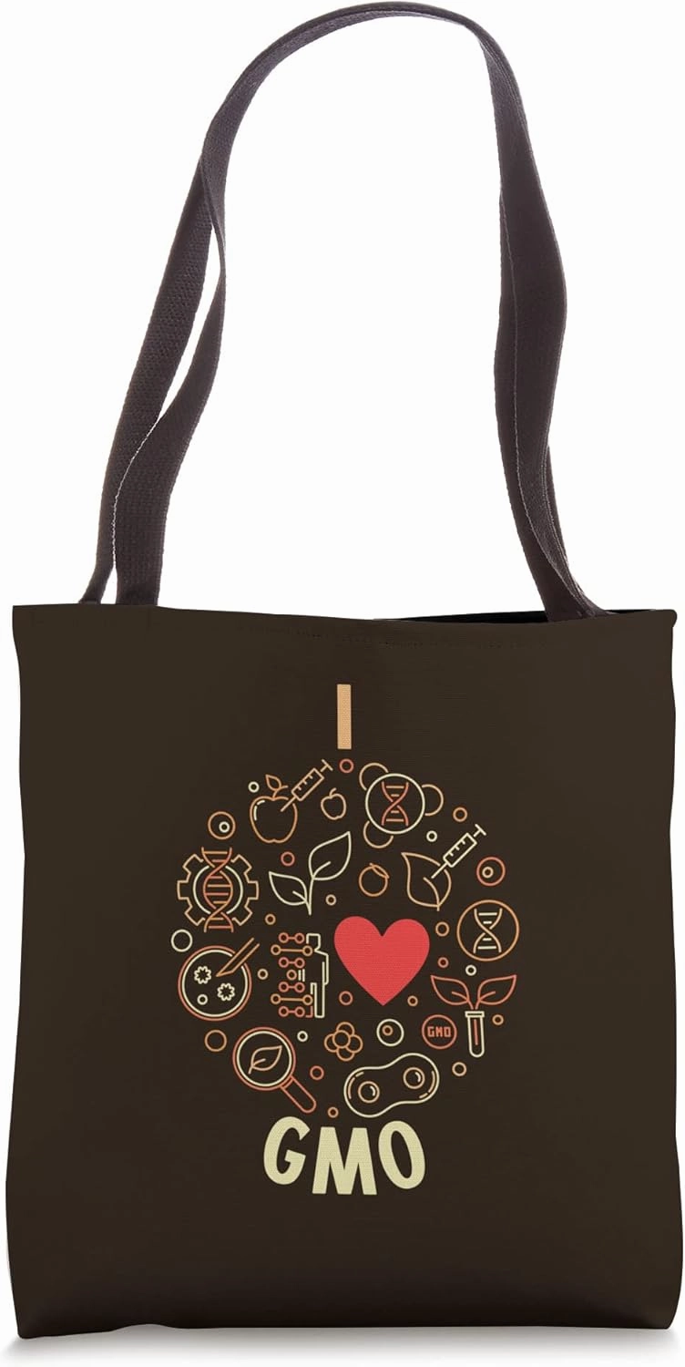 I Love GMO - Genetically Modified Organism Lover Tote Bag