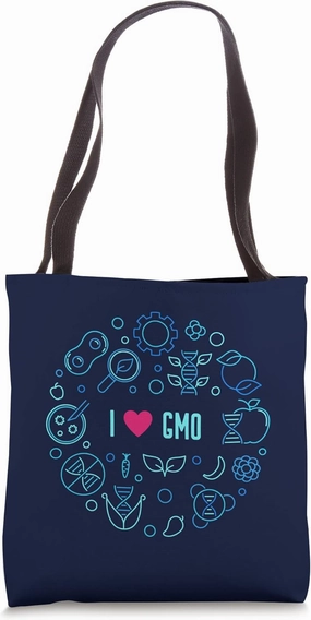 I Love GMO - Genetically Modified Organism Tote Bag
