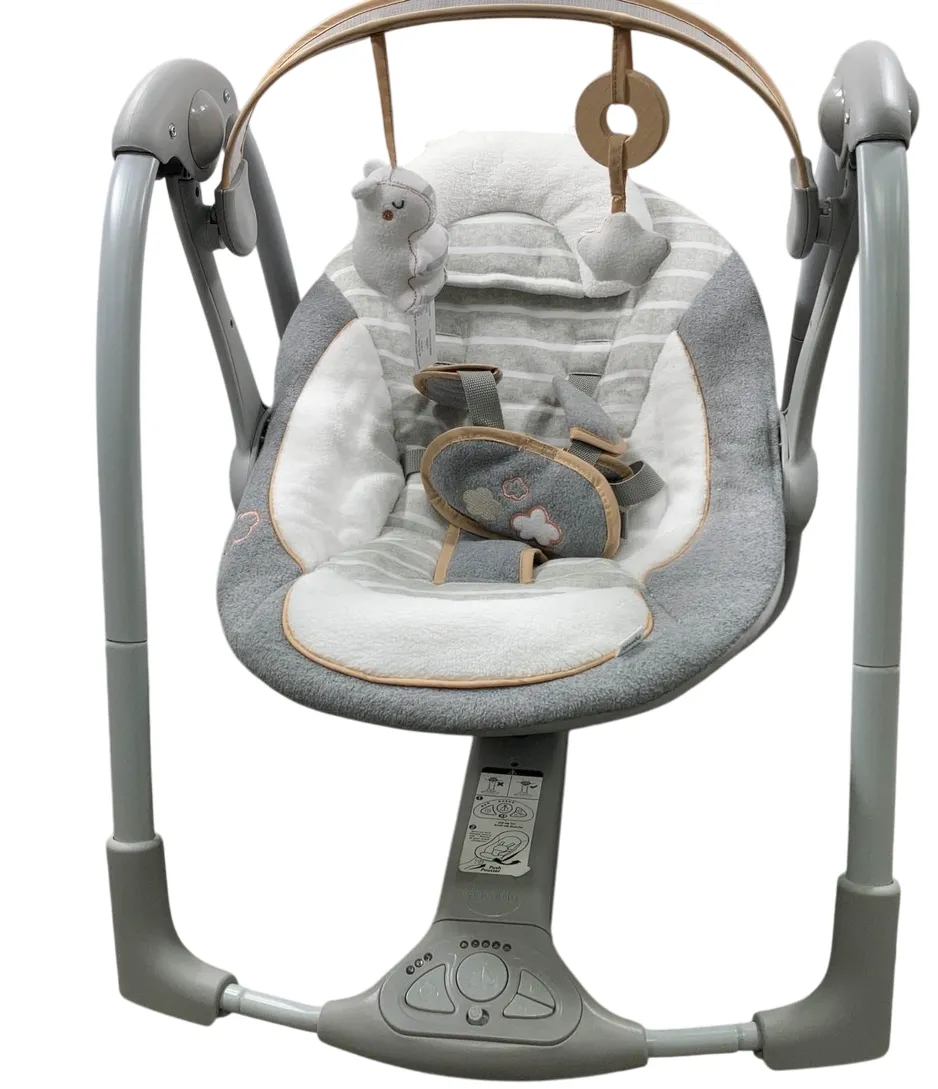 Ingenuity Swing 'n Go Portable Swing, Bella Teddy