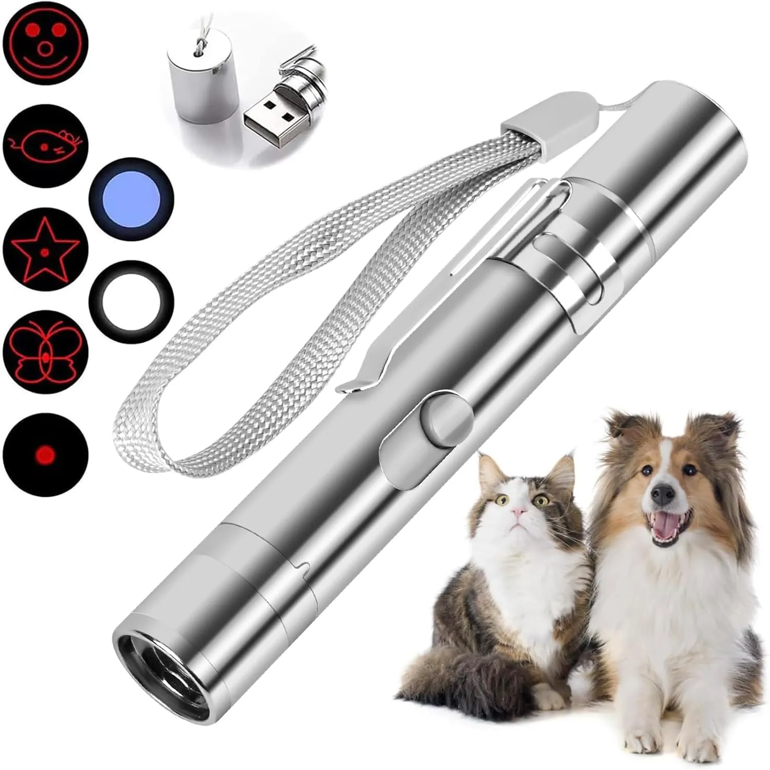 Interactive Light-Up Cat Toy - USB Rechargeable