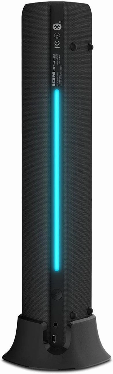 Ion Audio Meeting Mate Rechargeable Portable Speaker with Built-in Microphone for Home & Office