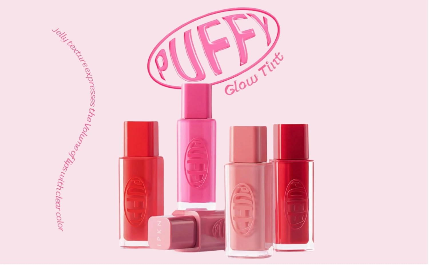 IPKN Puffy Glow Tint 5.3ml | Hydrating | Lightweight | Long Lasting | Buildable | Korean Beauty (#4 Pink Bear)