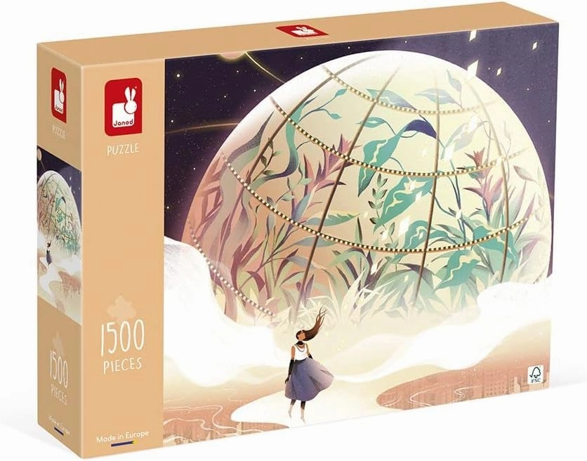 Janod - 1500-Piece Puzzle - The Never-Ending Dream - Suitable for Adults, Teenagers and Children - Made in Europe - Ages 10  J02516
