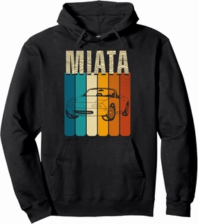 Japanese Miata Car Retro Vintage Sports Car Legend 90s Pullover Hoodie