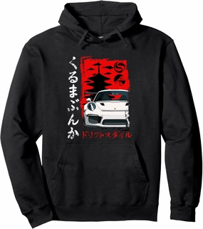 JDM GT3 RS Japanese Art Retro Car Tuning Drift Car Pullover Hoodie