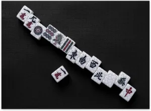 Jigsaw Puzzles 500 Pieces for Adult Mahjong Puzzle Game for Family Wooden Puzzle Toy Educational Games Puzzles for Home Decor