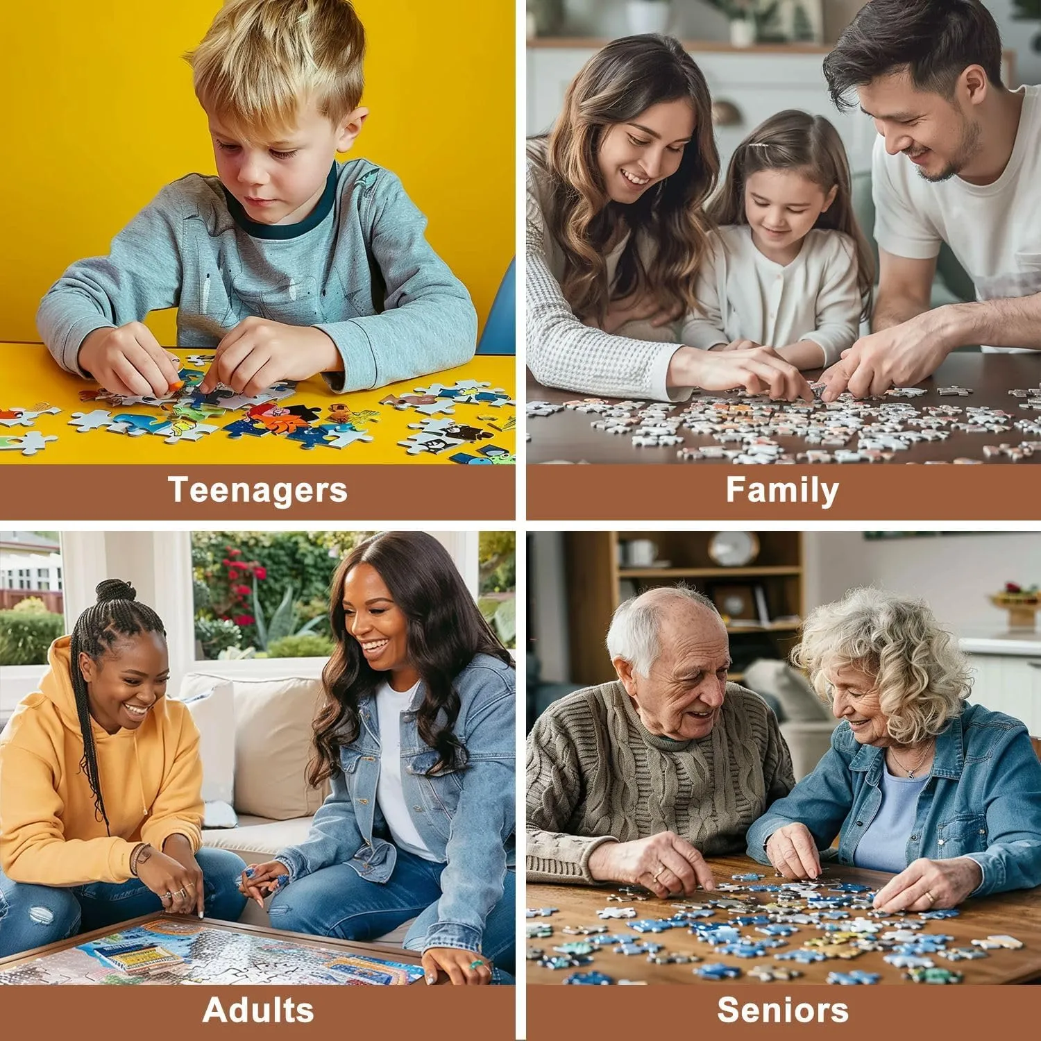 Jigsaw Puzzles 500 Pieces for Adult Mahjong Puzzle Game for Family Wooden Puzzle Toy Educational Games Puzzles for Home Decor