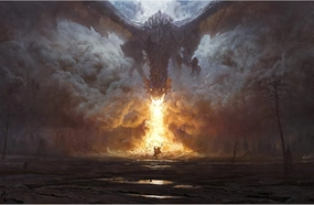 Jigsaw Puzzle 1500 Piece Dark Cloud Spitfire Dragon Adult Puzzle Kids Puzzle Wooden Puzzle Toy DIY Kit Home Decor 87x57cm