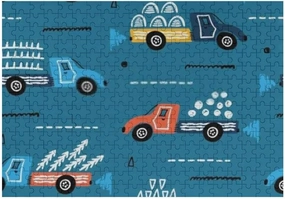 Jigsaw Puzzle 500 Pieces Colorful Toy Cars Cartoon Blue Kids Puzzles for Adults Teens and Kids Creative Gift Puzzles Funny Family Games Multiple Size