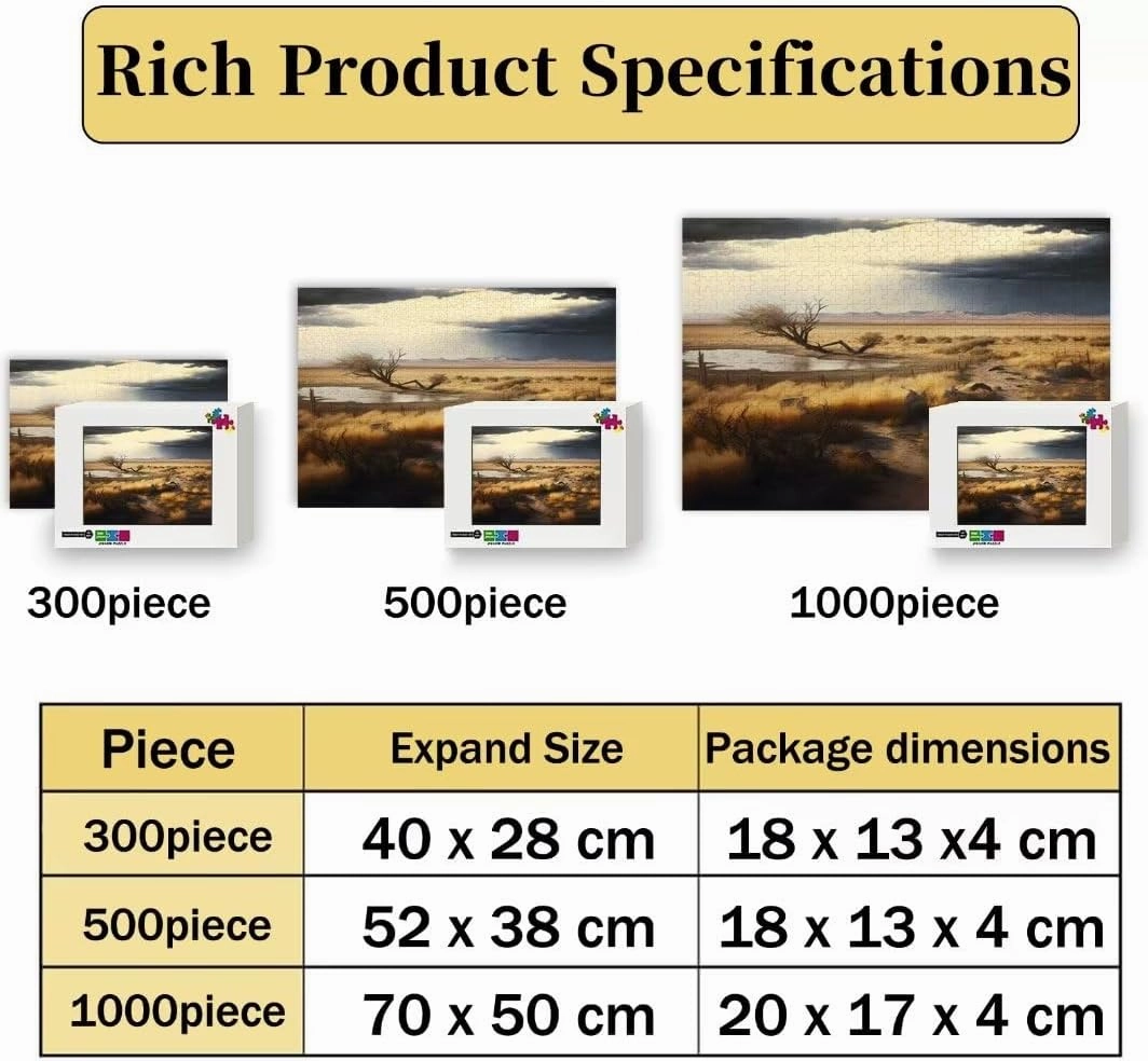 Jigsaw Puzzles 1000 Piece for Adults - Gone Fishing Wooden Puzzle Fun Games Stress Relief Toys for Home Decor Living Room Decor