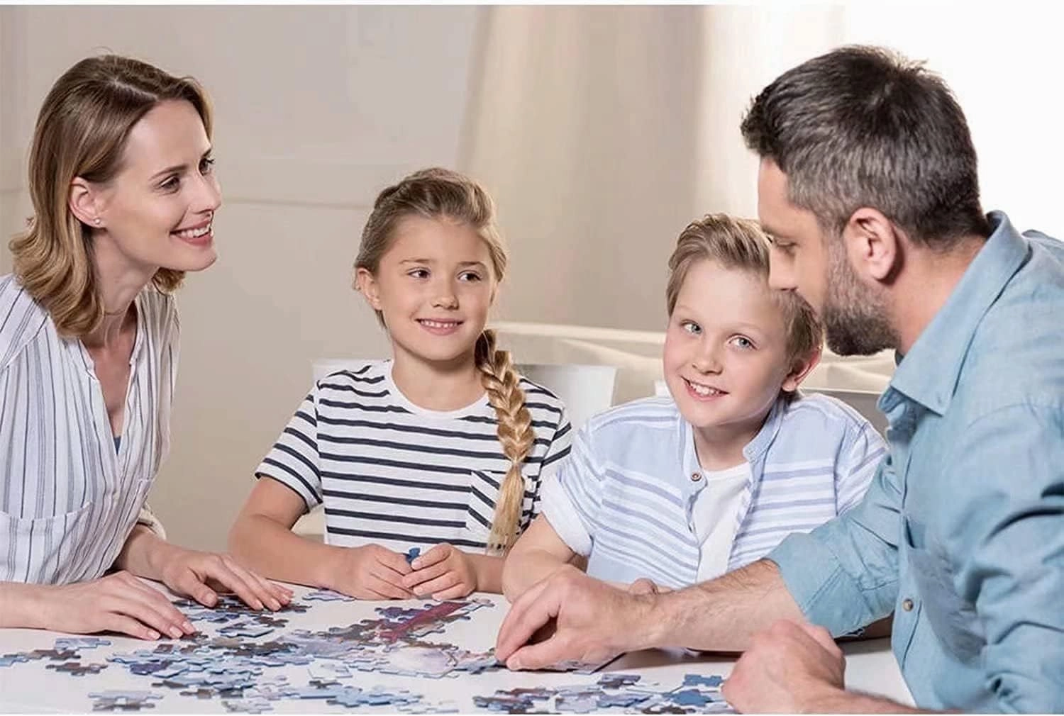 Jigsaw Puzzles 1000 Piece for Adults - Gone Fishing Wooden Puzzle Fun Games Stress Relief Toys for Home Decor Living Room Decor