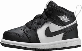 Jordan 1 Mid Baby/Toddler Shoes (DQ8425-010, Black/Summit White/Off Noir)