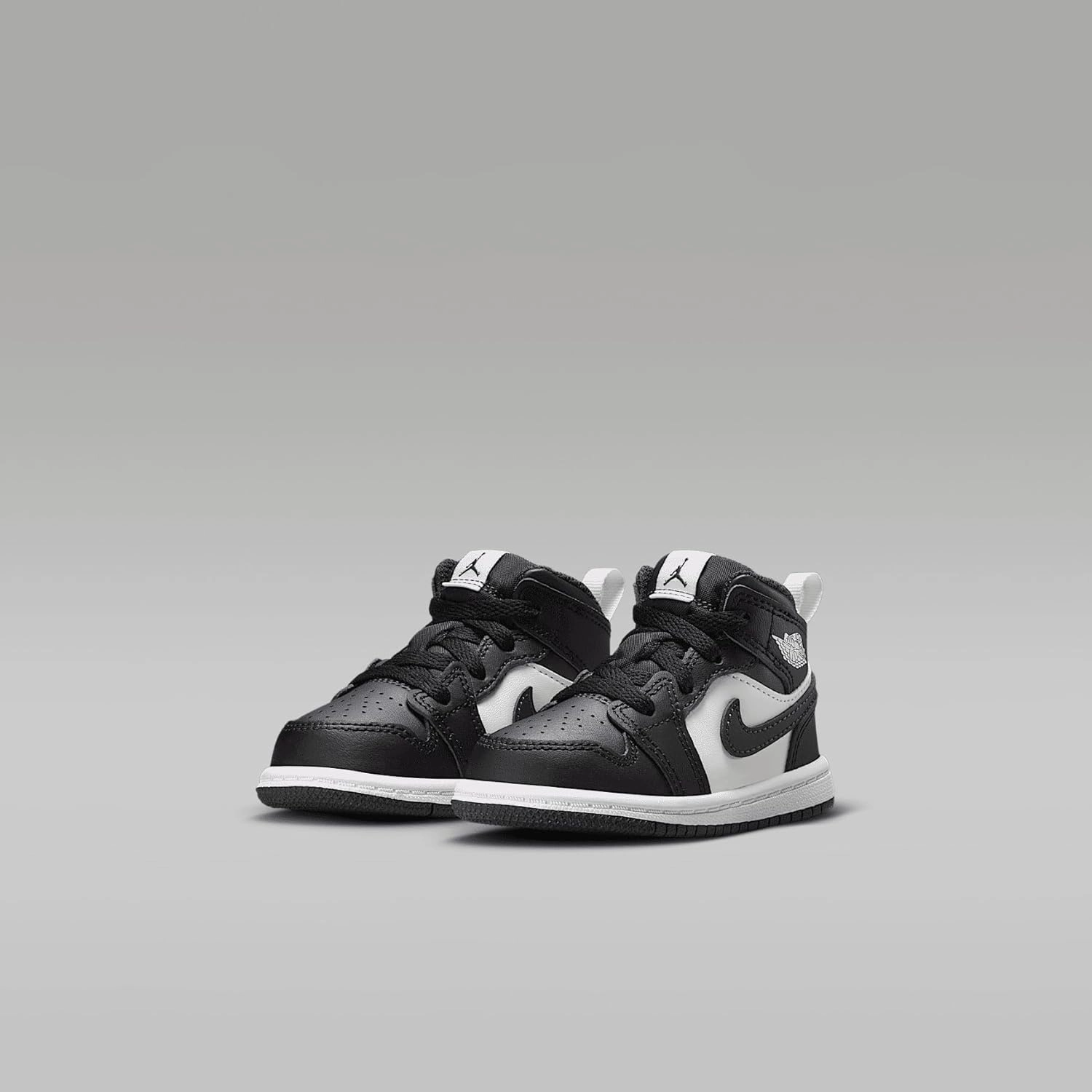 Jordan 1 Mid Baby/Toddler Shoes (DQ8425-010, Black/Summit White/Off Noir)