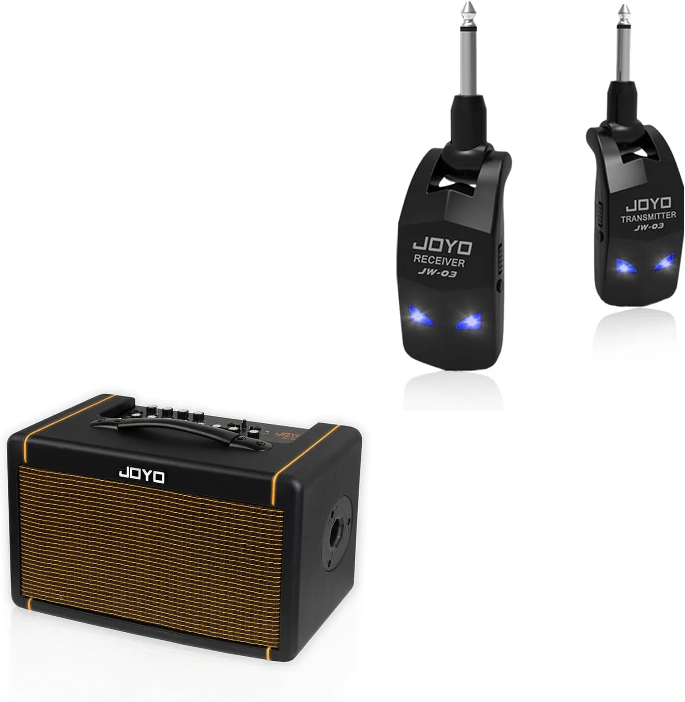 JOYO 40W Acoustic Guitar Amp (AC-40S) and JOYO 2.4GHz Wireless Guitar System (JW-03)