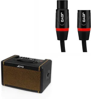 JOYO 40W Guitar Amp for Acoustic Guitar (AC-40S) Bundles with JOYO XLR Cables 20ft (CM-28)