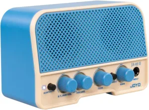 JOYO Combo Guitar Amplifier Bluetooth 5W Recharging Small Mini Practice Headphone Guitar Amp with Clean & Overdrive Channels (JA-02 II Blue)
