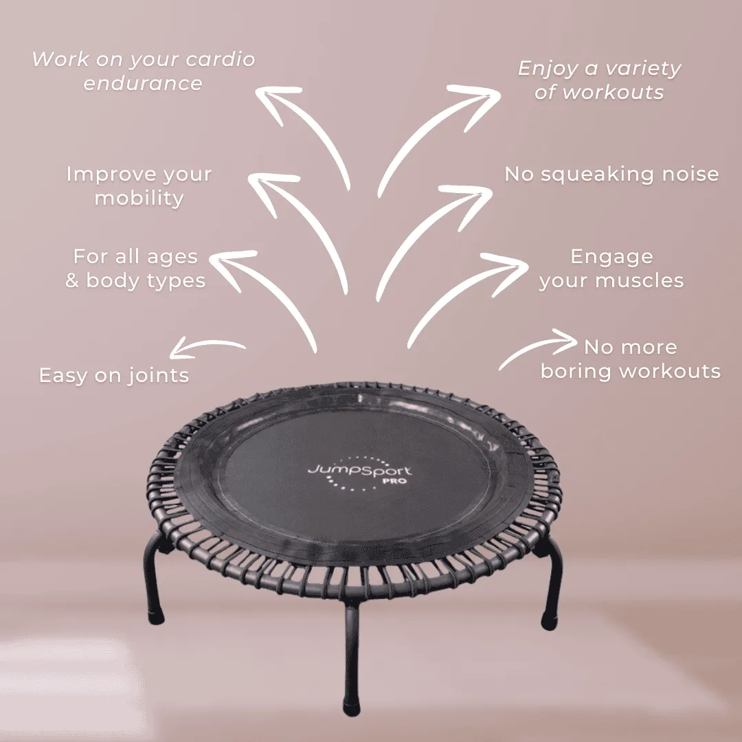 Jumpsport 550F Pro Folding & Stackable Fitness Trampoline -Available Now