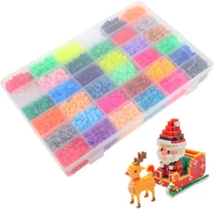 KICHOUSE 1 Set Colorful DIY Beads Kit for Educational Puzzle Craft Color Jigsaw Beads for Holiday Decorations Creative Learning Activities