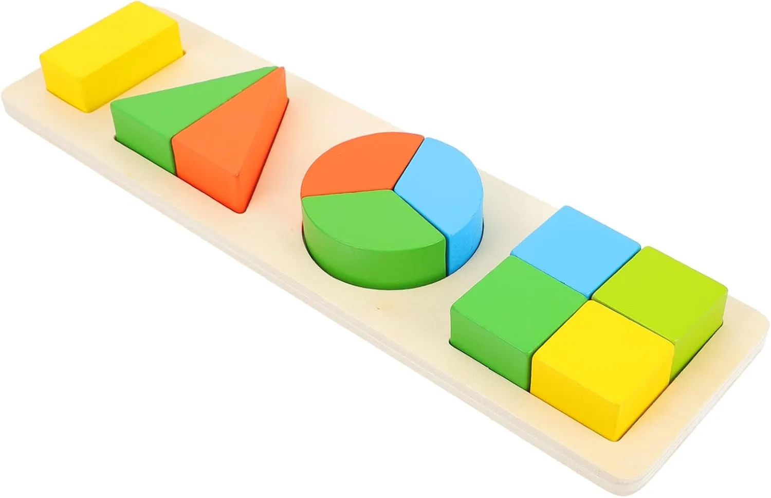 KICHOUSE 1Set Geometric Shape Matching Learning Puzzle Educational Block for Early Learning Shape Sorter Game to Enhance Cognitive Skills for Preschool Development
