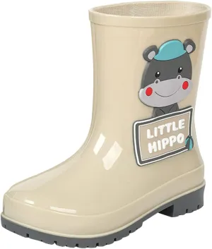 Kids Rain Boots For Girls Boys Toddler Portable Waterproo𝐟 Rubber Cute Cartoo𝐧 Bear Printed Rain Boots Toddler