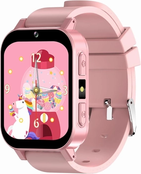 Kids Smart Watch Toys with 30 Games Alarm Camera Video Recorder Music Calculator Calendar Flashlight Stopwatch Pedometer Gift Toys for 3-12 Years Old Boys and Girls, Pink