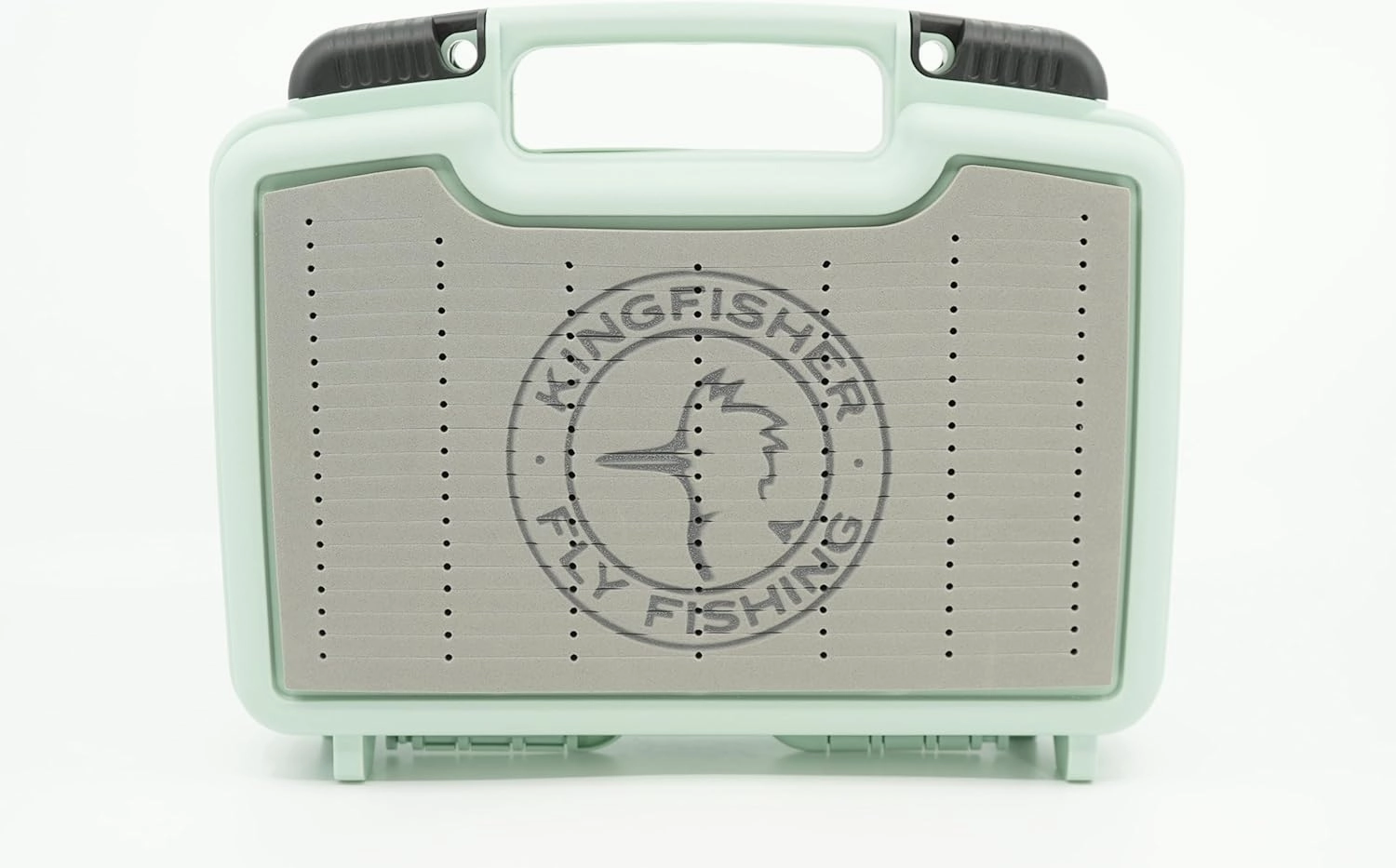 Kingfisher Boat Box Fly Fishing Streamer Box 2.0 JR (10"x8"X3”), Sage