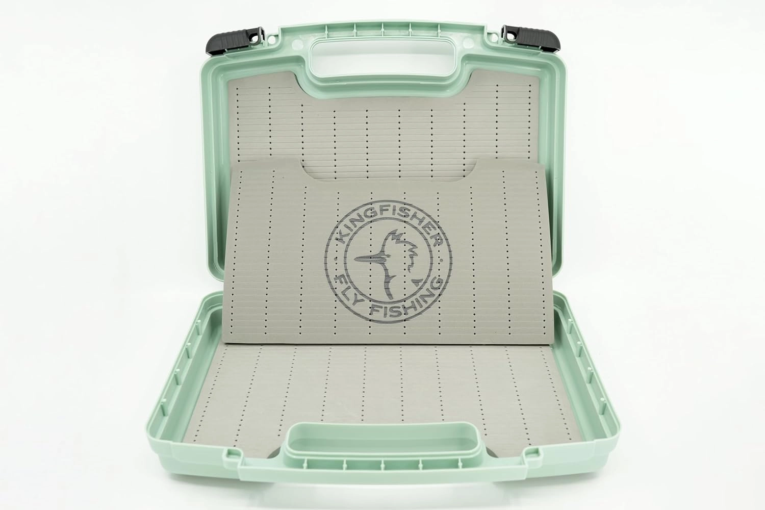 Kingfisher Streamer Fly Fishing Boat Box 2.0 (14" x 11" X 3.35"), Sage