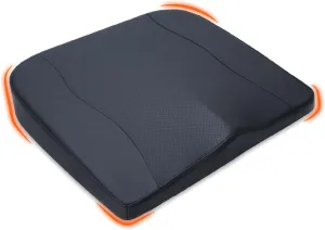 kingphenix Premium Car Seat Cushion, Memory Foam Driver Seat Cushion to Improve Driving View- Coccyx & Lower Back Pain Relief - Seat Cushion for Car, Truck, Office Chair (Classic Black)