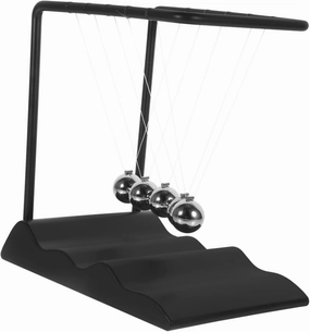 Kisangel Newton Cradle Balls Physics Learning Model for Desktop Decor Perpetual Motion Desk Ornament Stylish Design for Home Office Science Enthusiasts