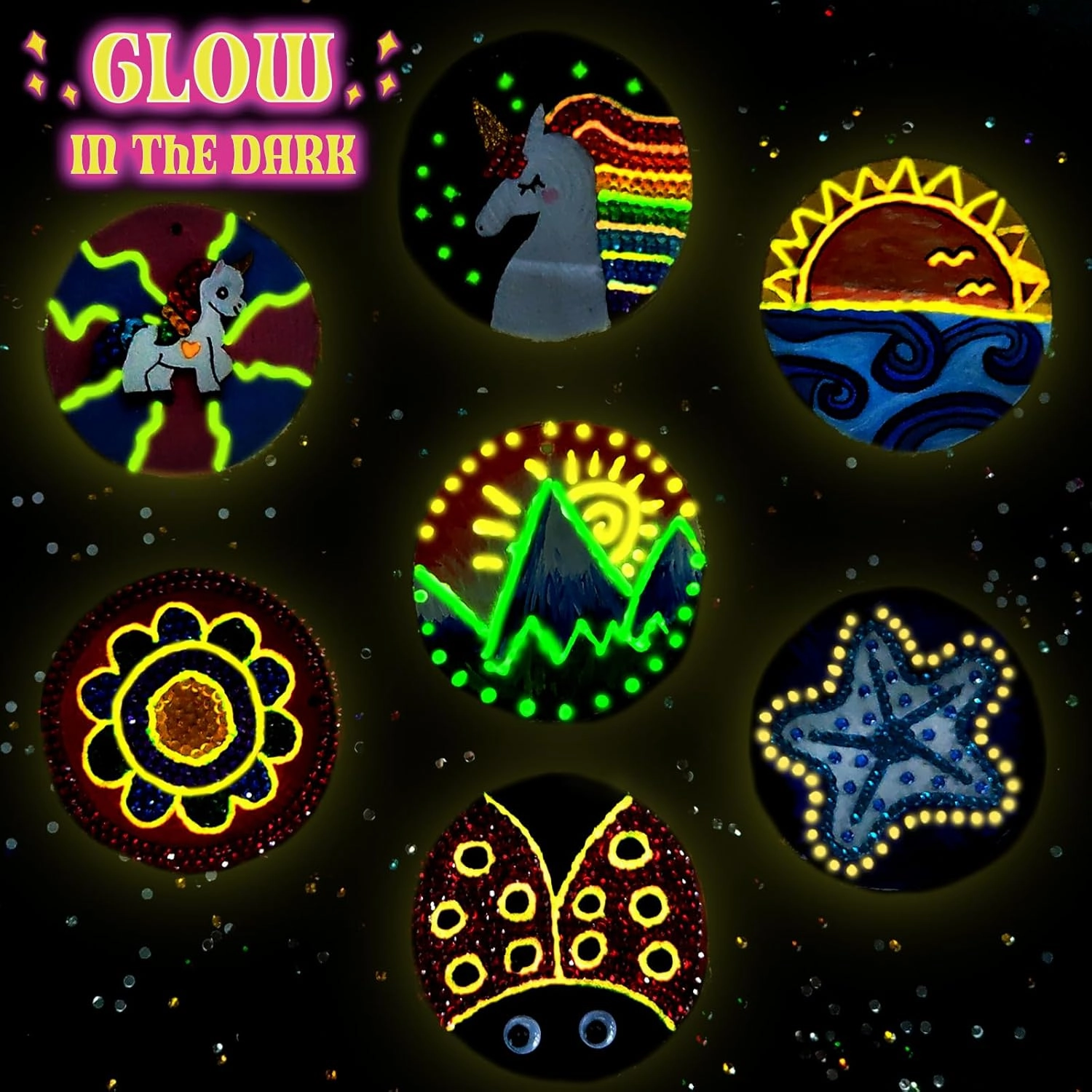 klmars Kids Wooden Painting Kit-Glow in The Dark-Arts & Crafts Gifts for Boys Girls Ages 5-12-Easter Craft Activities Kits - Creative Art Toys for 5, 6, 7, 8, 9, 10, 11 & 12 Year Old Kids