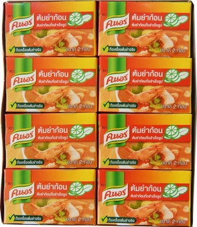 Knorr Tom Yum Seasoning Bouillon Cubes 24g, (Pack of 24)
