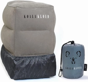 Koala Kloud Travel Foot Rest - Inflatable Foot Rest Pillow , Airplane Footrest for Flights , Car Seat Foot Rest , Airplane Bed for Toddler Airplane Travel Essentials Kids Travel Accessories