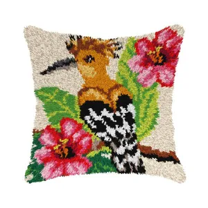 Latch hook cushion kit "Hoepoe"